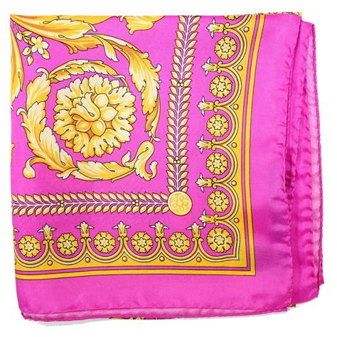 versace fucsia oro foulard|farfetch versace.